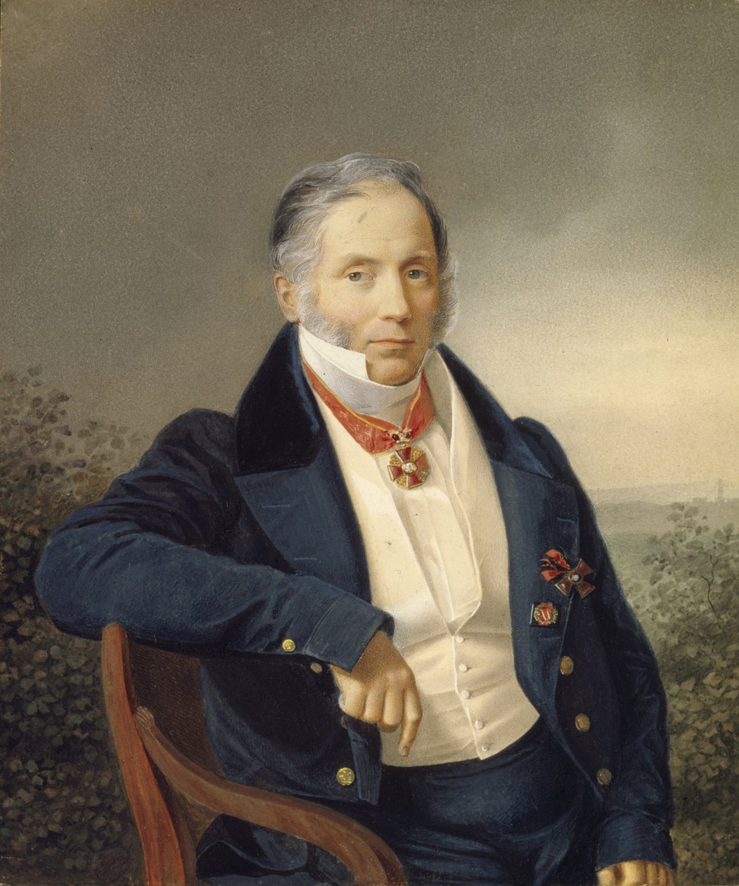 चित्रकार अलेक्जेंडर सॉउरविद का चित्रण 1782-1844, 19 वीं शताब्दी की पहली तिमाही। द्वारा अज्ञात