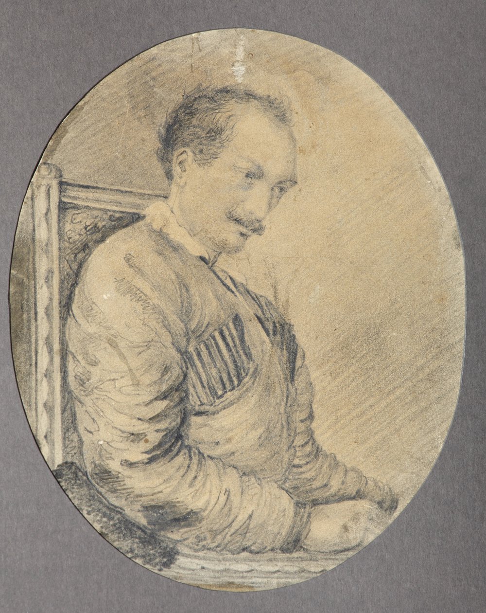 कवि का चित्रण, डेसमब्रिस्ट काउंट अलेक्जेंडर आई। ओदोव्स्की 1802-1839, 1837-1839 द्वारा अज्ञात