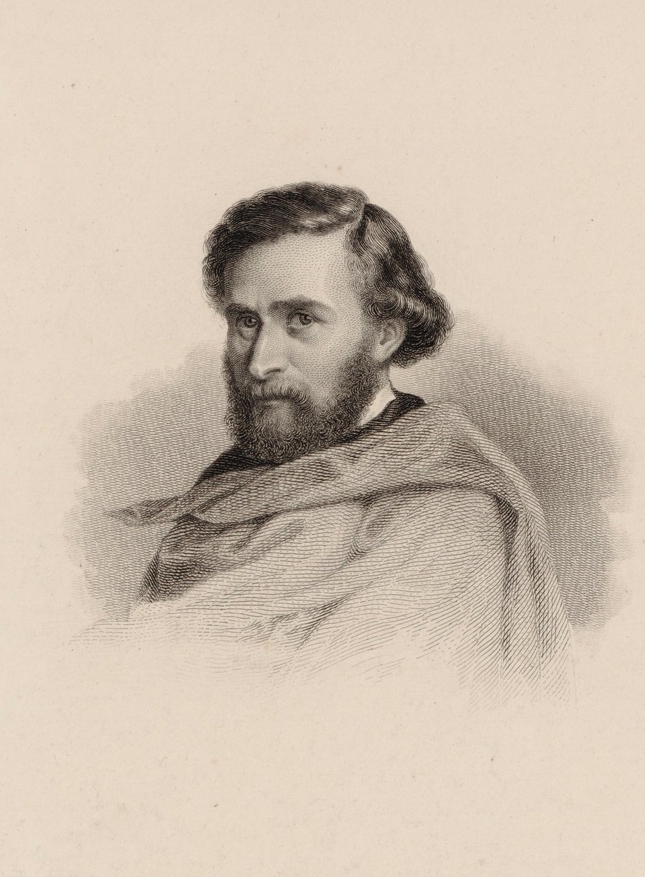 वायलिन वादक और संगीतकार एंटोन वालरस्टीन का चित्र 1813-1892। द्वारा अज्ञात