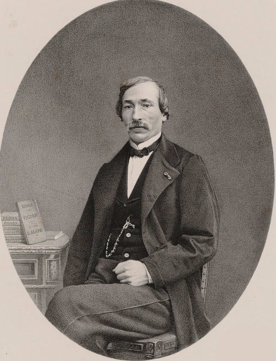 वायलिन वादक और संगीतकार डेल्फ़िन एलार्ड का चित्र 1815-1888, 1870। द्वारा अज्ञात