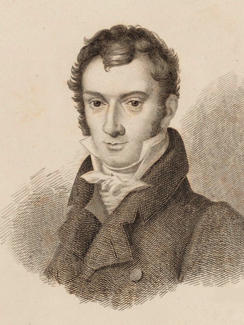 वायलिन वादक और संगीतकार जोसेफ मेसेडर का चित्र 1789-1863, 1824। द्वारा अज्ञात
