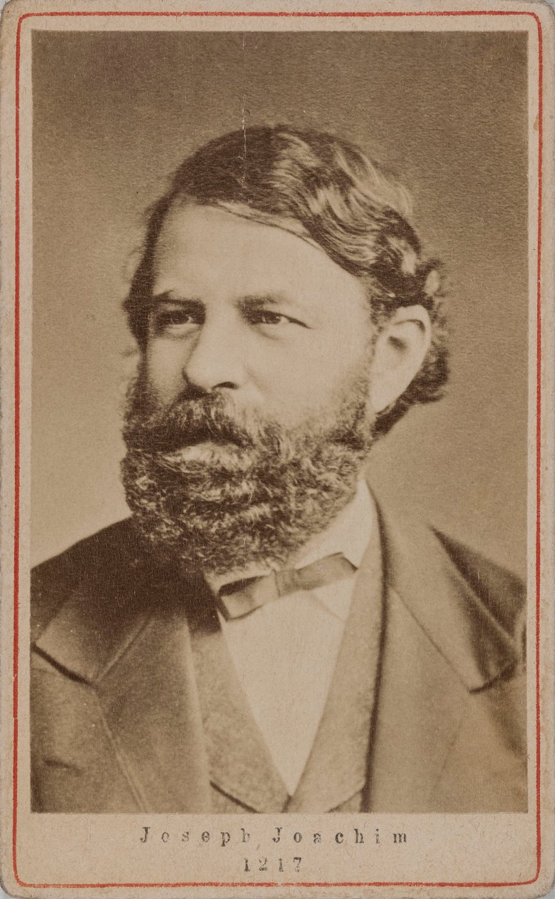 वायलिन वादक और संगीतकार जोसेफ जोआचिम का पोर्ट्रेट 1831-1907, 1870 का दशक। द्वारा अज्ञात