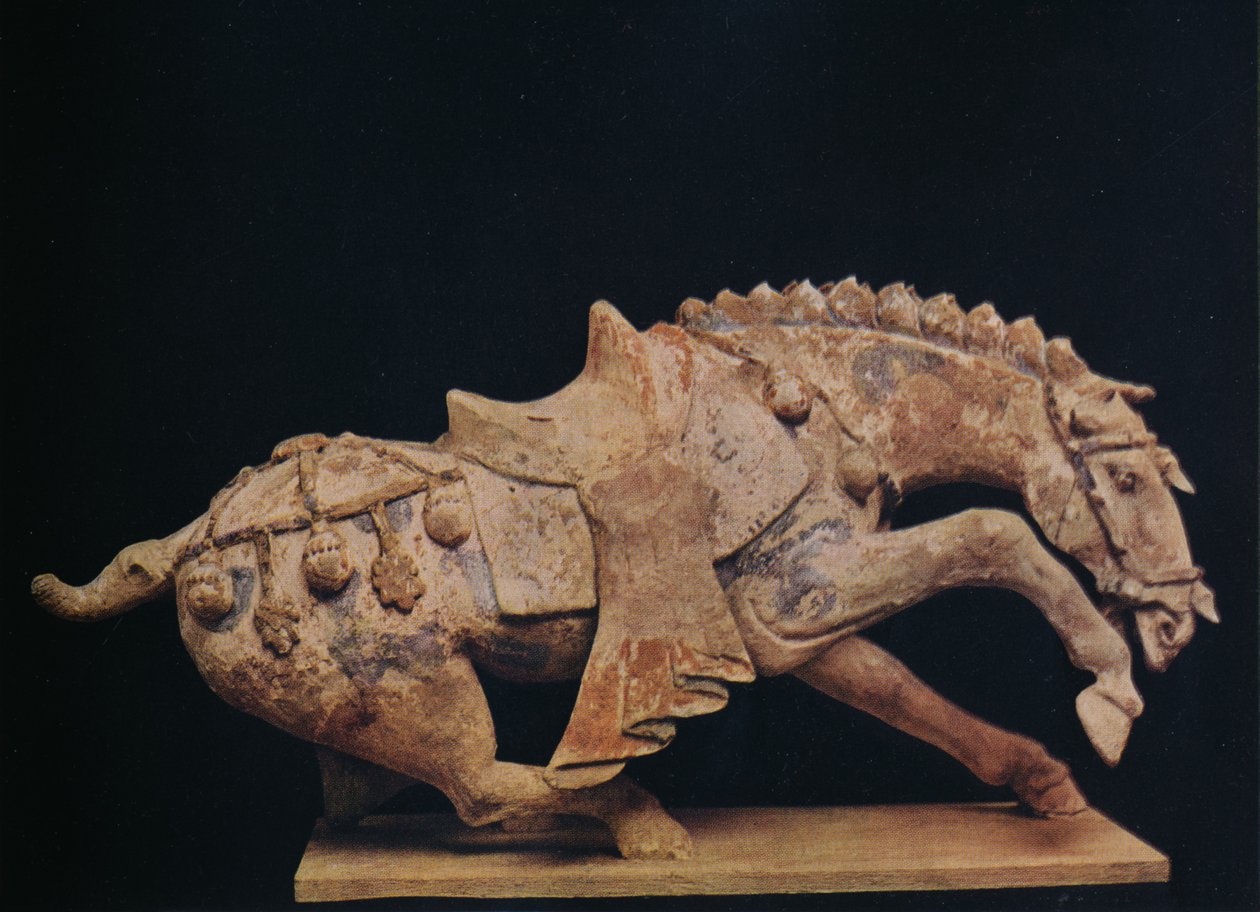 मिट्टी के बर्तनों का चित्र - TAng राजवंश, c7th से 10 वीं शताब्दी ईस्वी, 1936 द्वारा अज्ञात