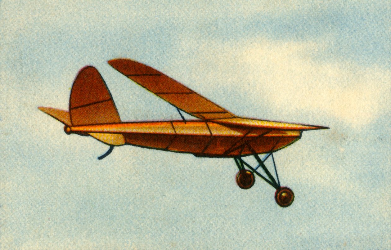 संचालित मॉडल विमान, 1932। द्वारा अज्ञात