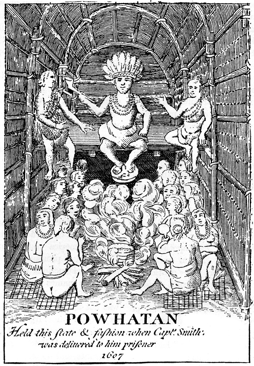 राज्य में पोवाथन, 1607 c1880 द्वारा अज्ञात