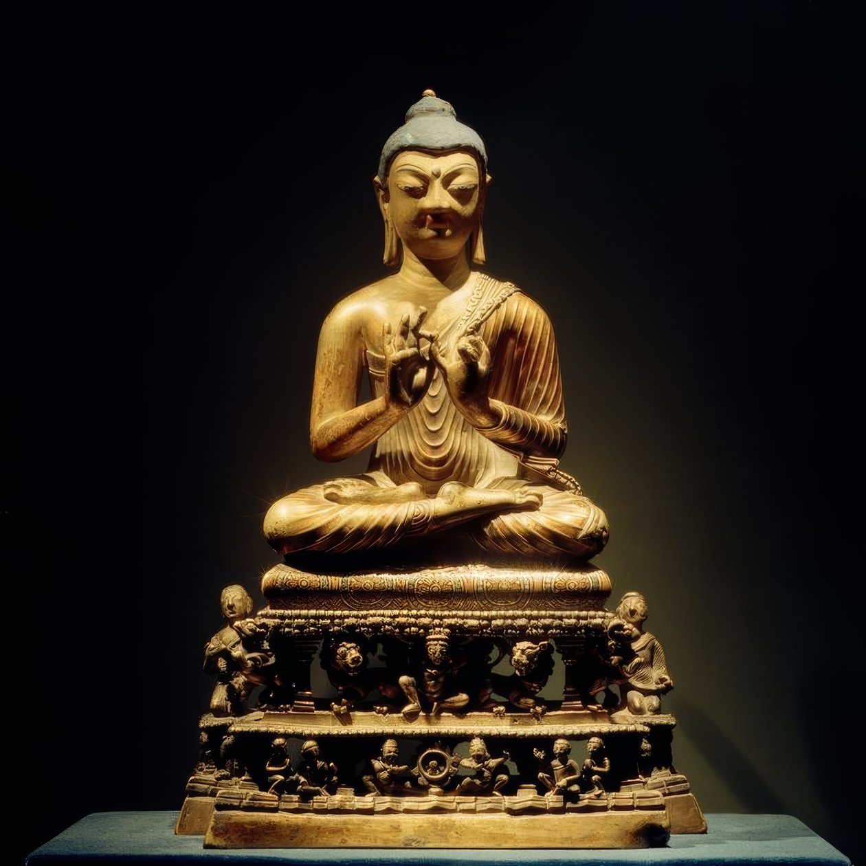 उपदेश बुद्ध - मूर्तिकला, 8 वीं शताब्दी द्वारा अज्ञात