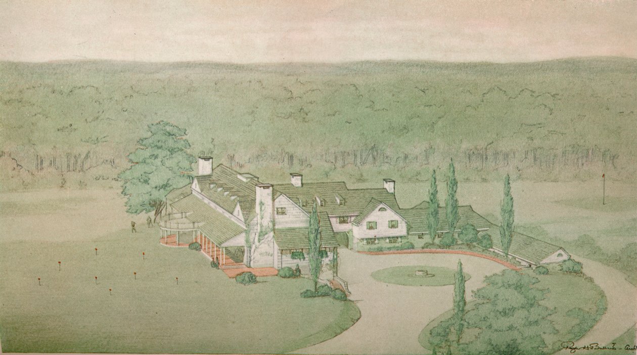 ओकलैंड गोल्फ क्लब, बेयसाइड, न्यूयॉर्क, 1925 के लिए प्रारंभिक अध्ययन द्वारा अज्ञात