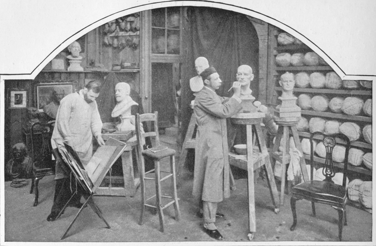 मैडम तुसाद, लंदन में मॉडल तैयार करना c1903 1903 द्वारा अज्ञात