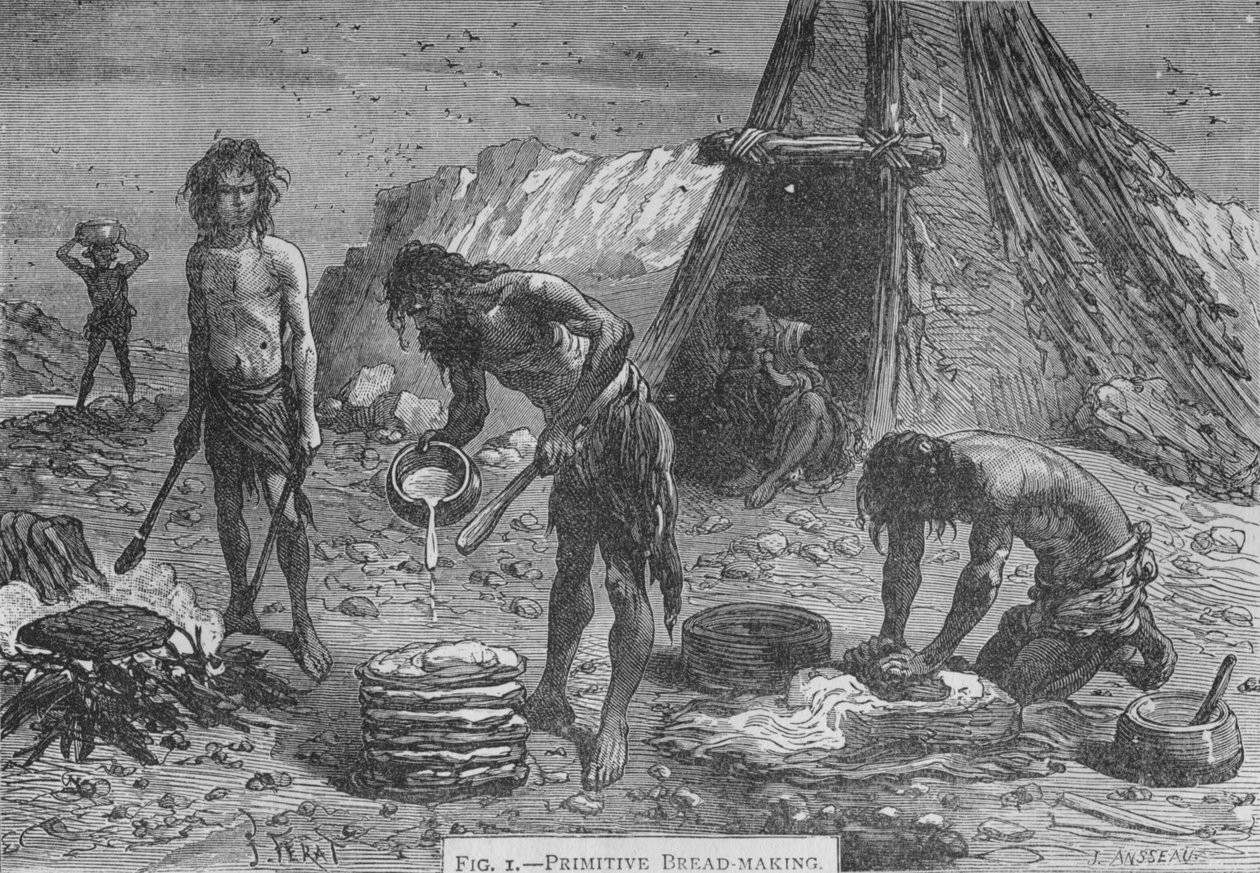 आदिम ब्रेडमेकिंग, 1894 द्वारा अज्ञात