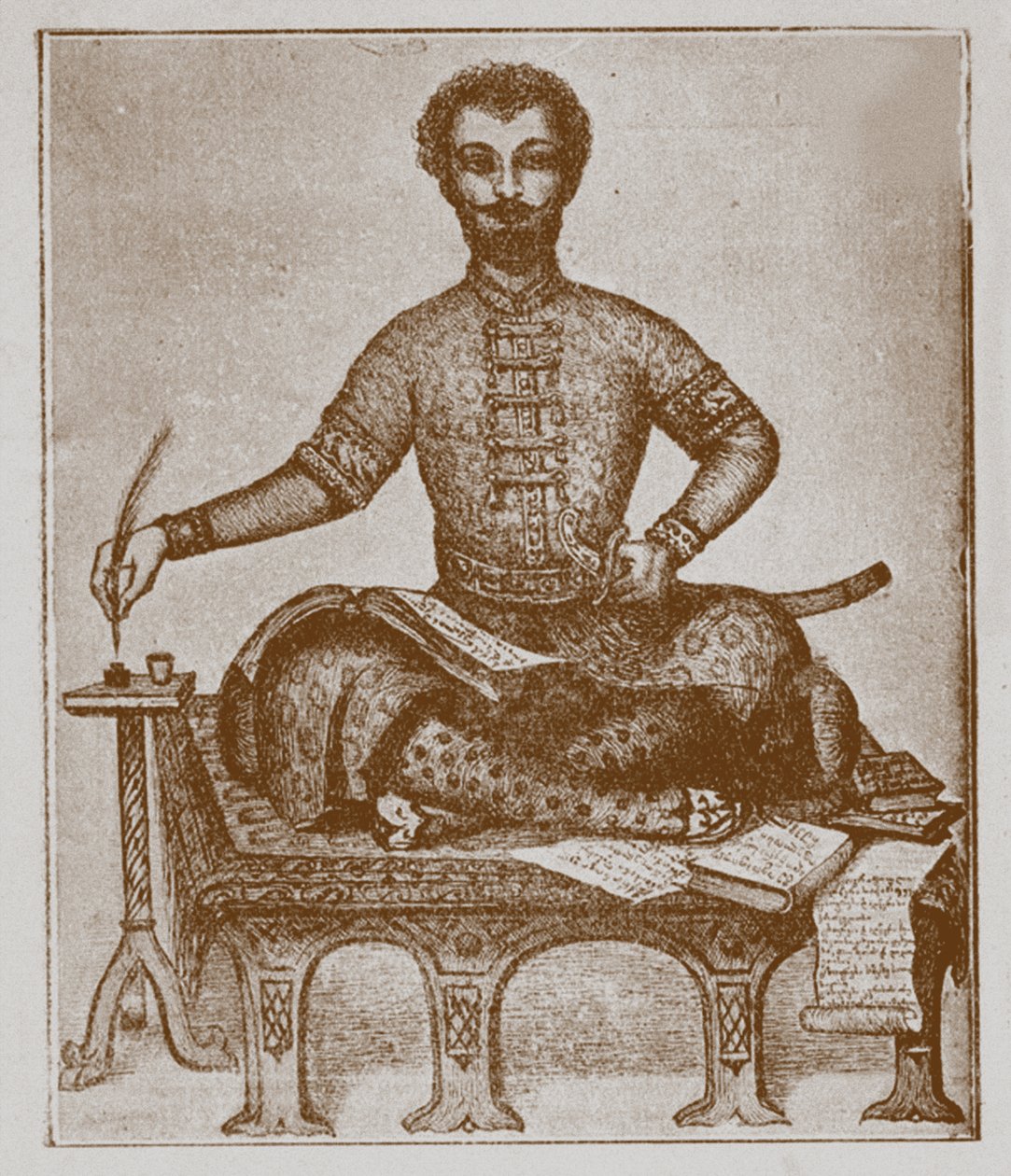 कार्तली के राजकुमार वखुश्ती 1696-1757 द्वारा अज्ञात