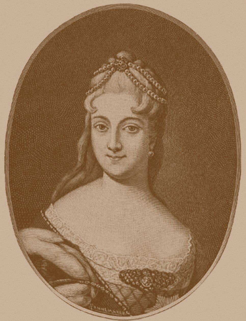 राजकुमारी एकातेरिना अलेक्सेयेवना डोलगोरुकोवा 1712-1747 द्वारा अज्ञात