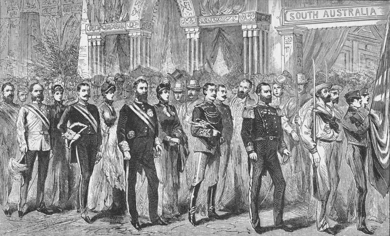 1888 1908 की मेलबर्न प्रदर्शनी में ऑस्ट्रेलिया के राज्यपालों का जुलूस द्वारा अज्ञात