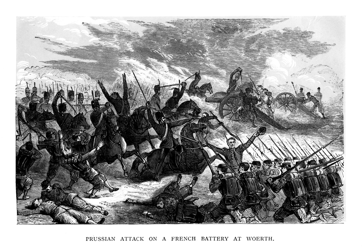 वोरथ, 1793, 1875 में एक फ्रेंच बैटरी पर प्रशिया का हमला द्वारा अज्ञात