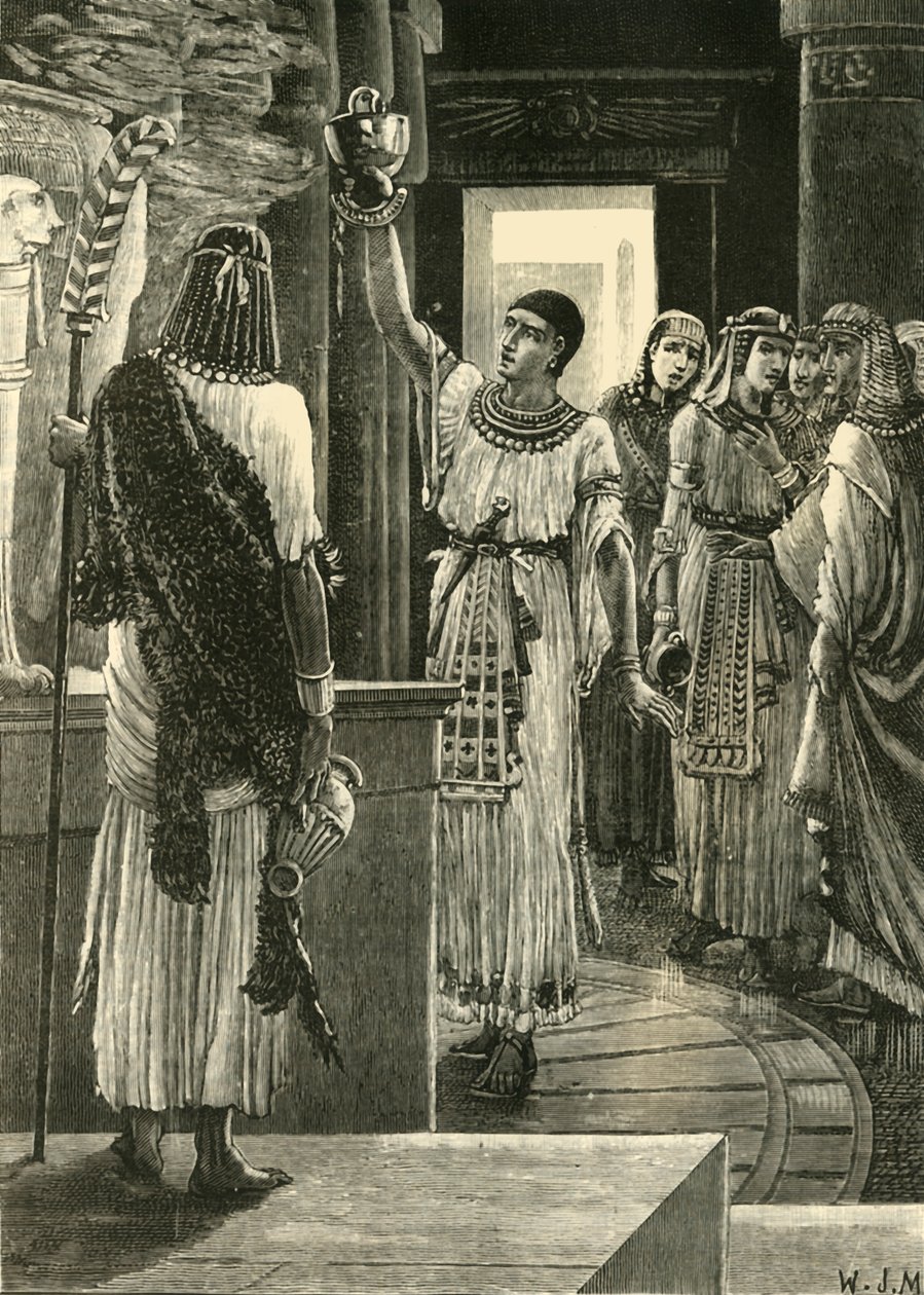 Psammetichus और कांस्य हेलमेट, 1890। द्वारा अज्ञात