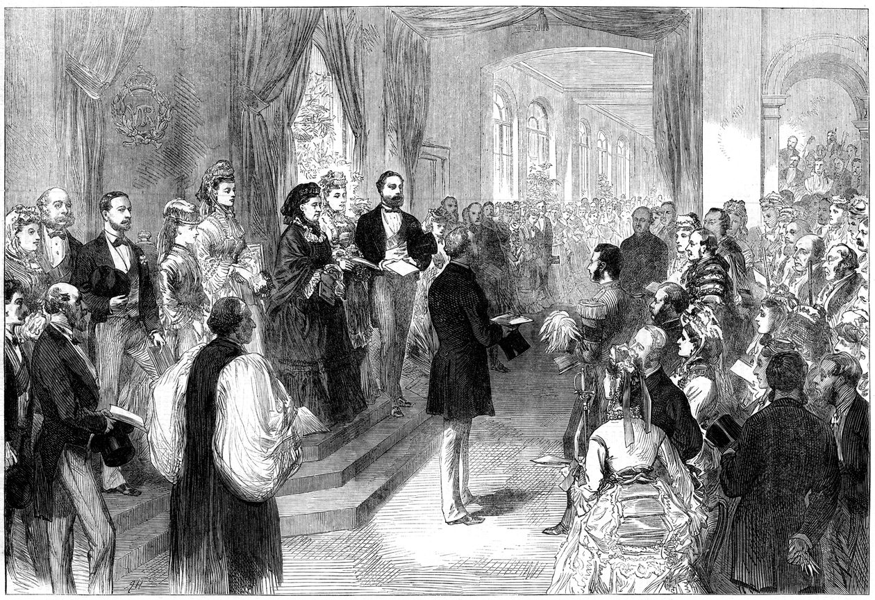 क्वीन विक्टोरिया 1819-1901 में सेंट थॉमस अस्पताल, लंदन, 1871 द्वारा अज्ञात