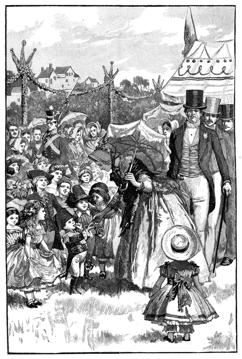 क्वीन विक्टोरिया और प्रिंस अल्बर्ट एक भ्रूण पर, कोबर्ग, जर्मनी, c1840s, 1900 द्वारा अज्ञात