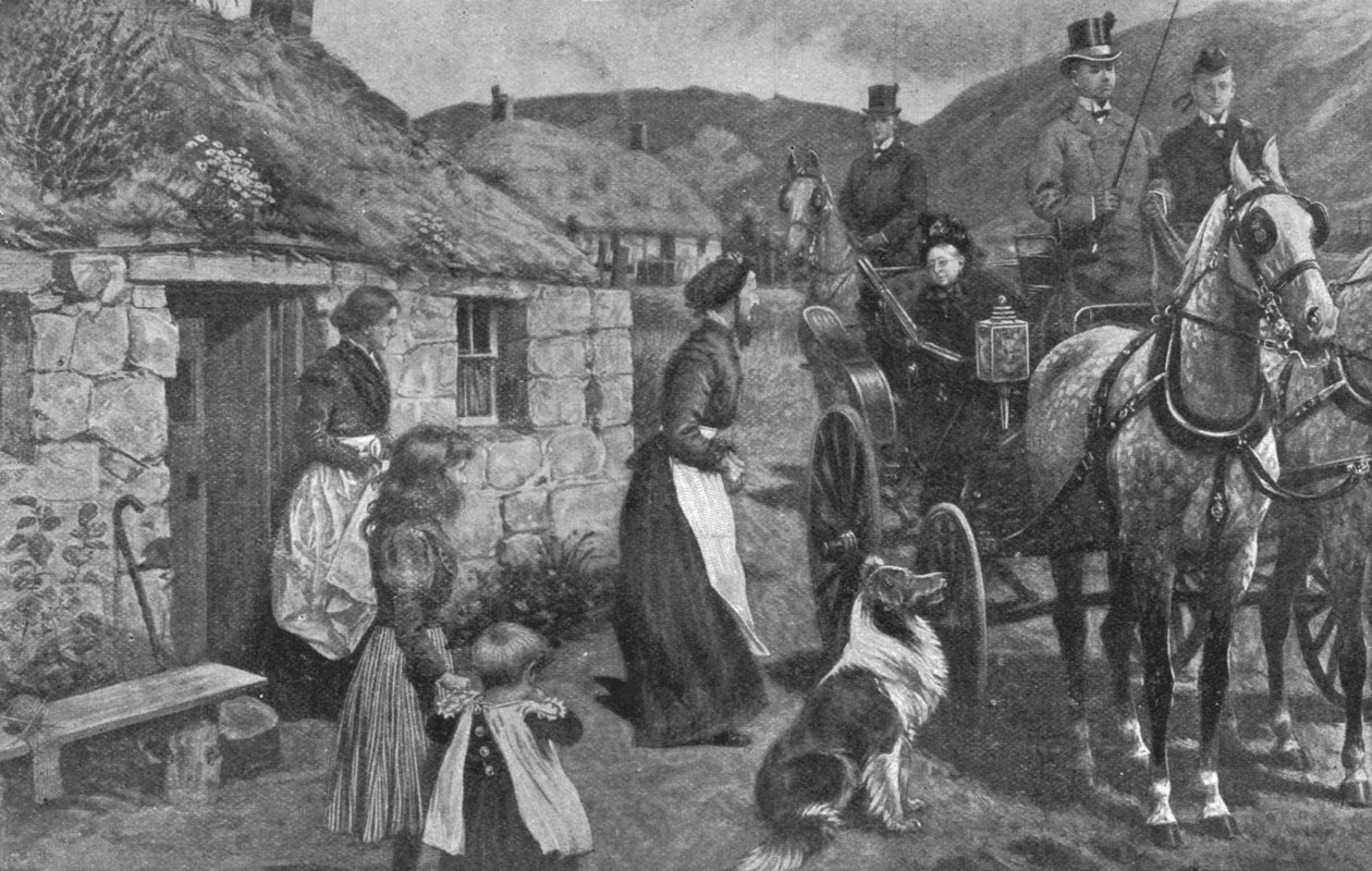 क्वीन विक्टोरिया और उनके हाइलैंड टेनेंट्स, c1870s, 1901। द्वारा अज्ञात