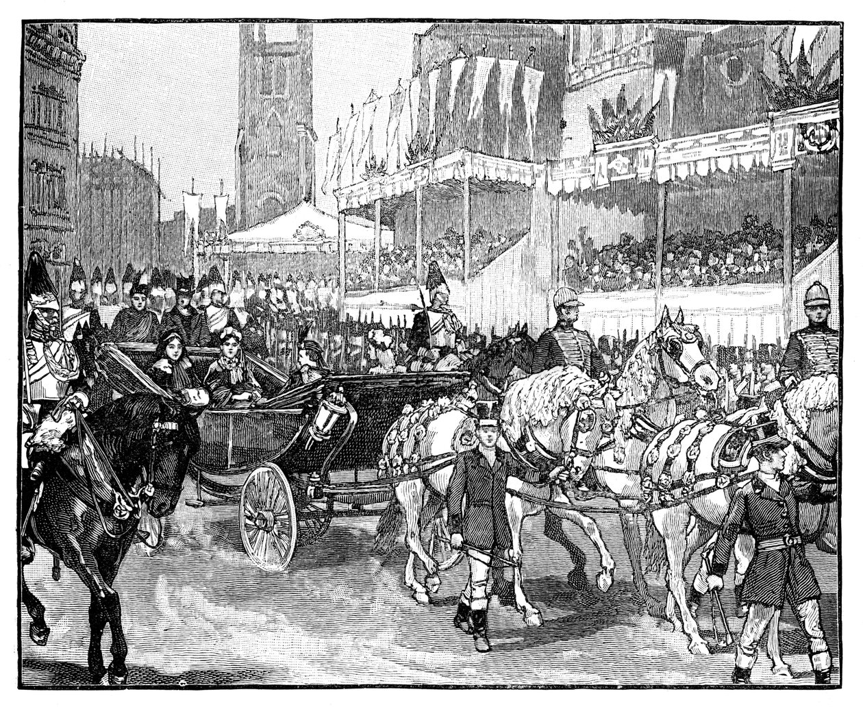 होलीड वैडक्ट, लंदन, 1869 में क्वीन विक्टोरिया का उद्घाटन द्वारा अज्ञात