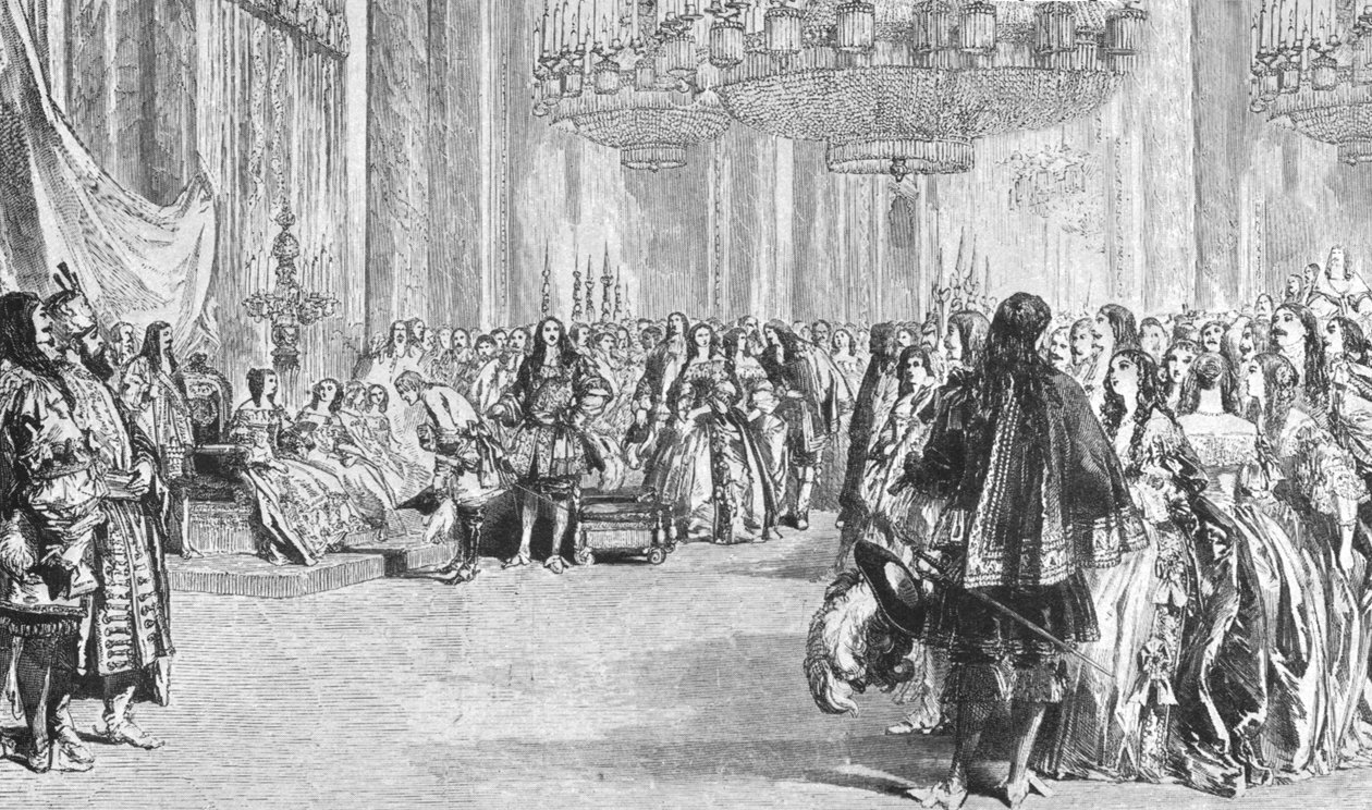 6 जून, 1845, 1901 को बकिंघम पैलेस में क्वीन विक्टोरियस रेस्टोरेशन कॉस्ट्यूम बॉल। द्वारा अज्ञात