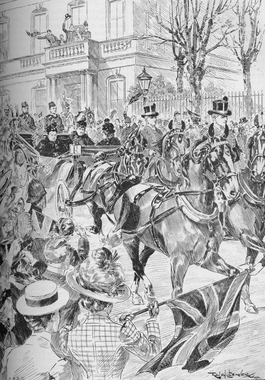क्वीन विक्टोरियास अंतिम बार लंदन गए, मार्च, 1900 1906 द्वारा अज्ञात