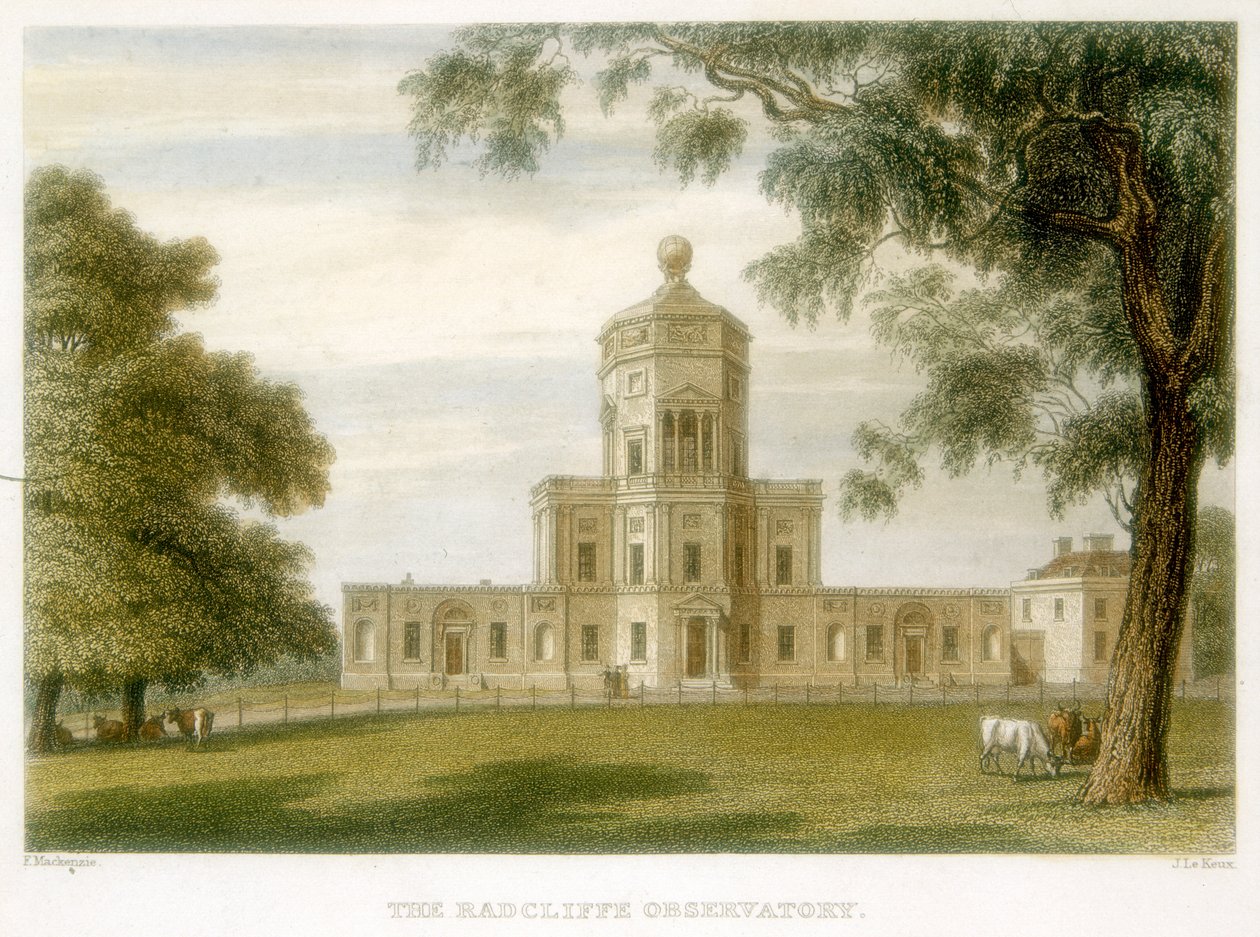 रेडक्लिफ वेधशाला, ऑक्सफोर्ड, इंग्लैंड, 1834 द्वारा अज्ञात
