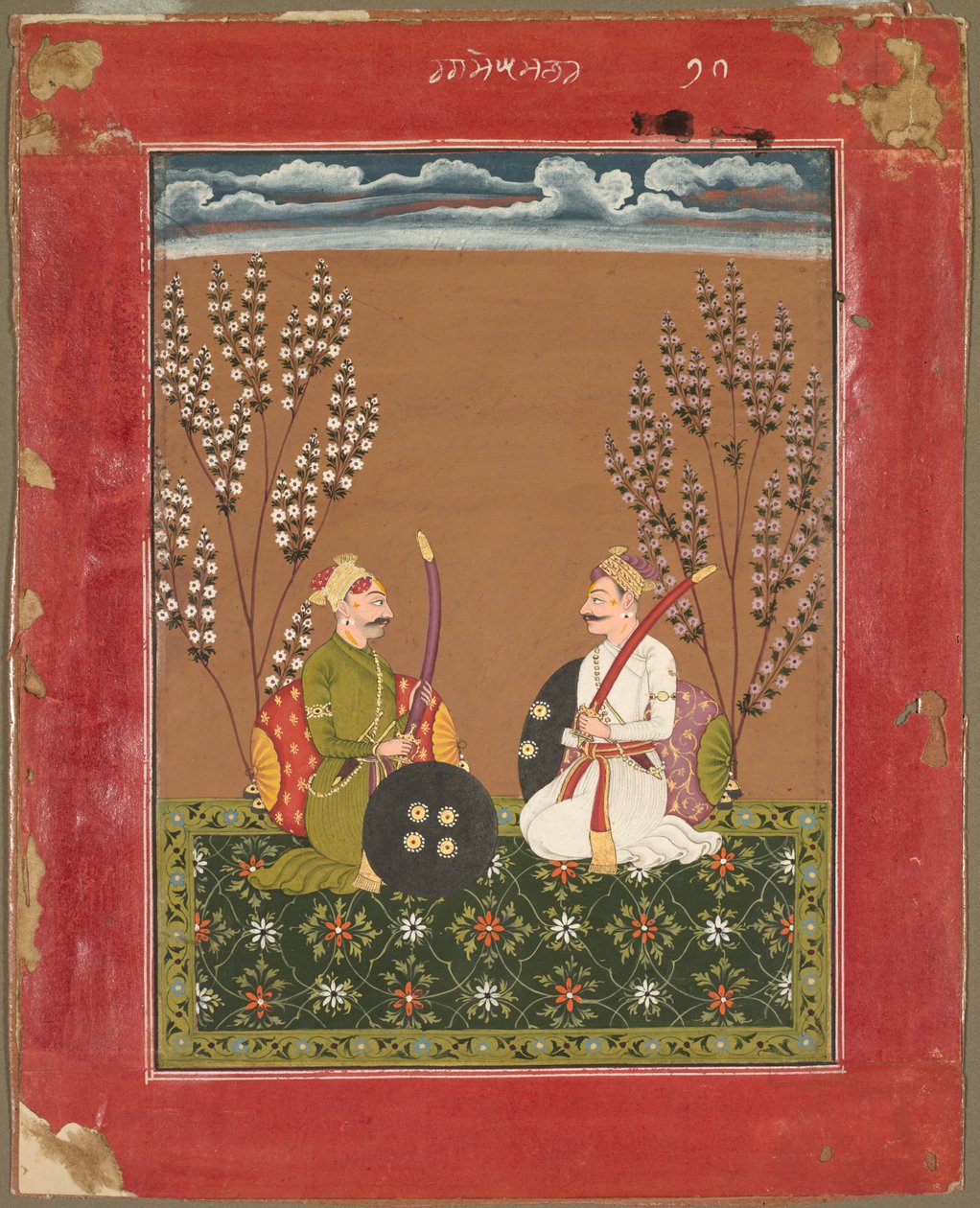 राग सुरमानंद, रागमाला श्रृंखला का पृष्ठ, c.1750। द्वारा अज्ञात