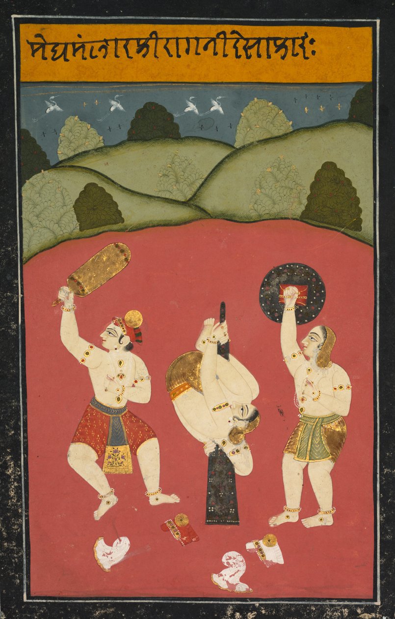 मेघमल्हार की रागिनी देसख, सी। 1770-1790। द्वारा अज्ञात