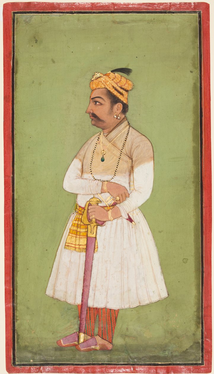 मंडी के राजा हरि सेन आर। 1604-1623-37, सी। 1650। द्वारा अज्ञात