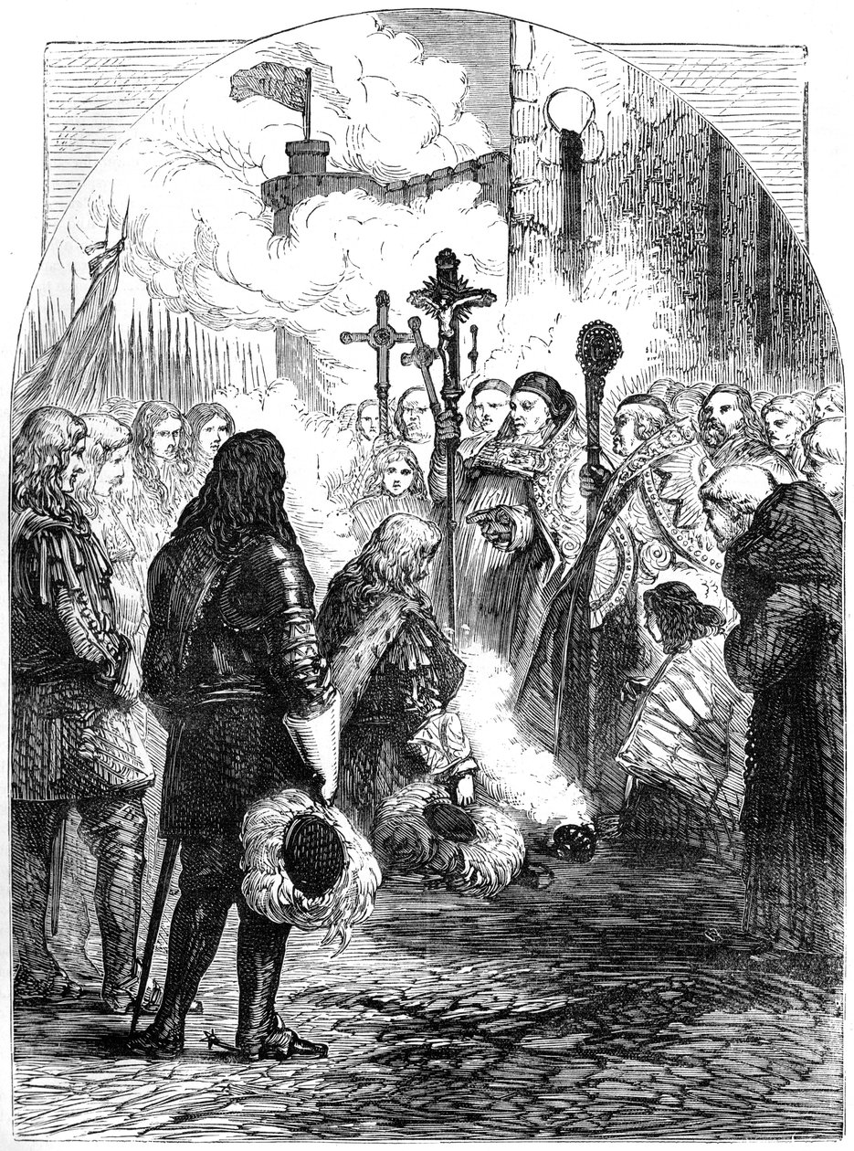 डबलिन में जेम्स II का रिसेप्शन, 1916 में c1689, द्वारा अज्ञात