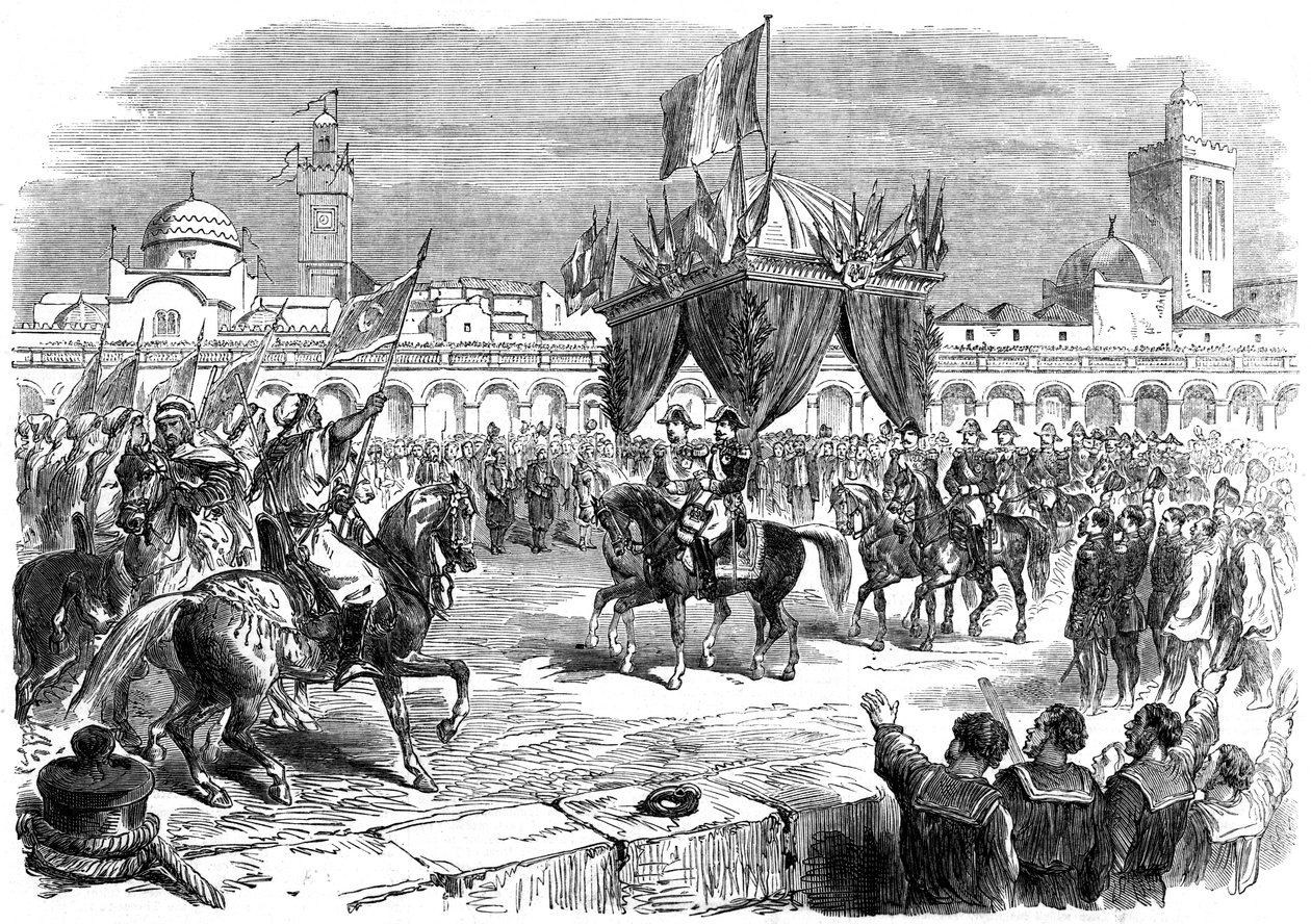 1865 के अल्जीयर्स में फ्रांस के सम्राट का स्वागत द्वारा अज्ञात