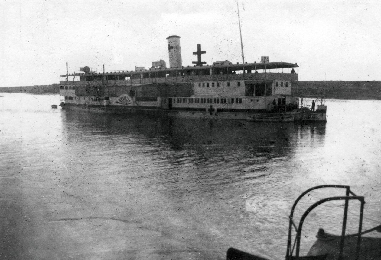 रेड क्रॉस नदी की नाव टिगरिस नदी, मेसोपोटामिया, डब्ल्यूडब्ल्यूआई, 1918 द्वारा अज्ञात