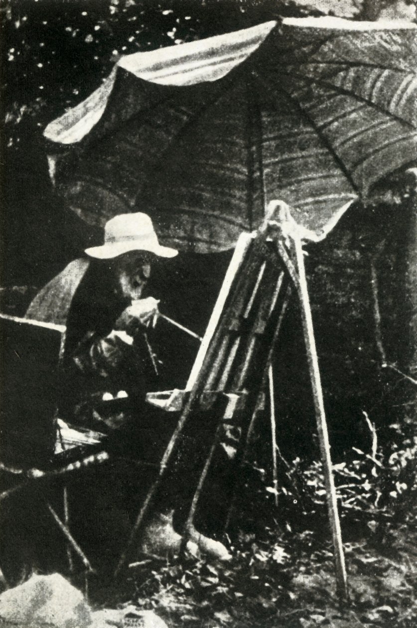 रेनॉयर पेंटिंग आउटडोर, c1910s, 1947। द्वारा अज्ञात