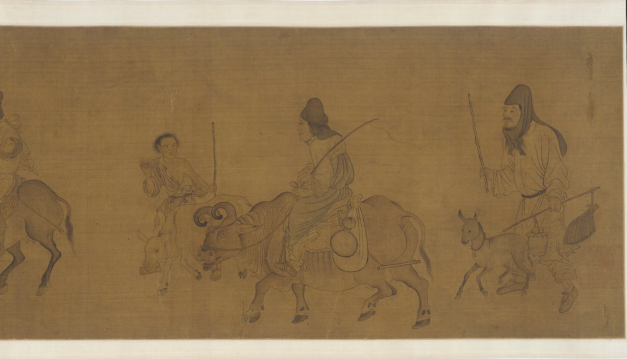 फ़सल के बाद घर लौटते हुए, संभवतः मिंग राजवंश, 17वीं शताब्दी। द्वारा अज्ञात