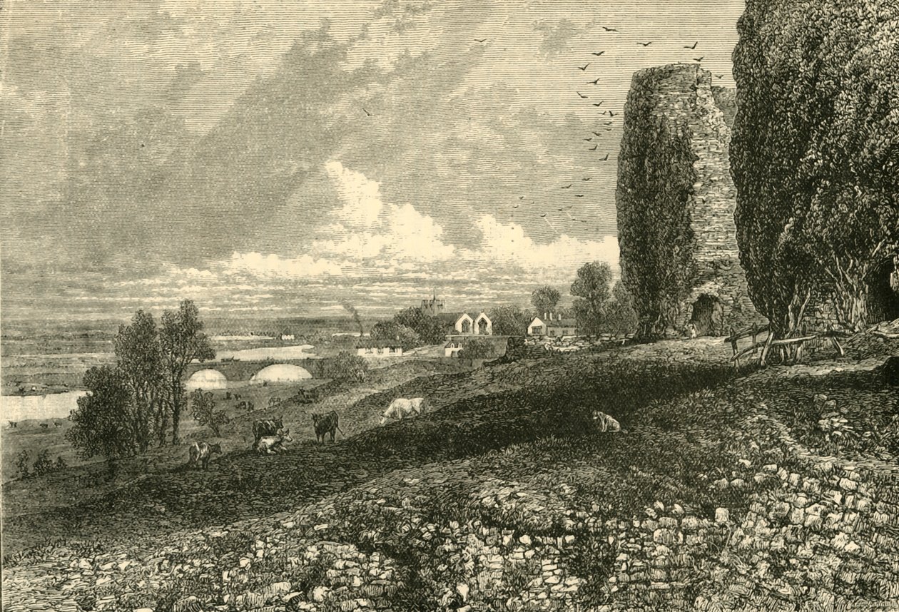 रूडलान कैसल और मार्शेस, 1898। द्वारा अज्ञात