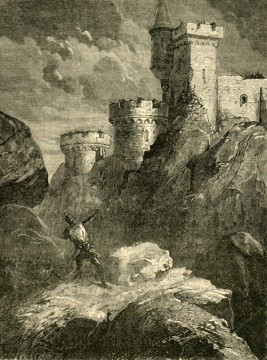 रिचर्ड आई। चालुज़ के महल की घेराबंदी में घायल, 1199, 1890। द्वारा अज्ञात