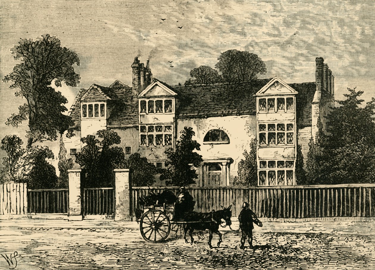 पार्सन्स ग्रीन में रिचर्ड्सन हाउस 1799, सी 1878। द्वारा अज्ञात
