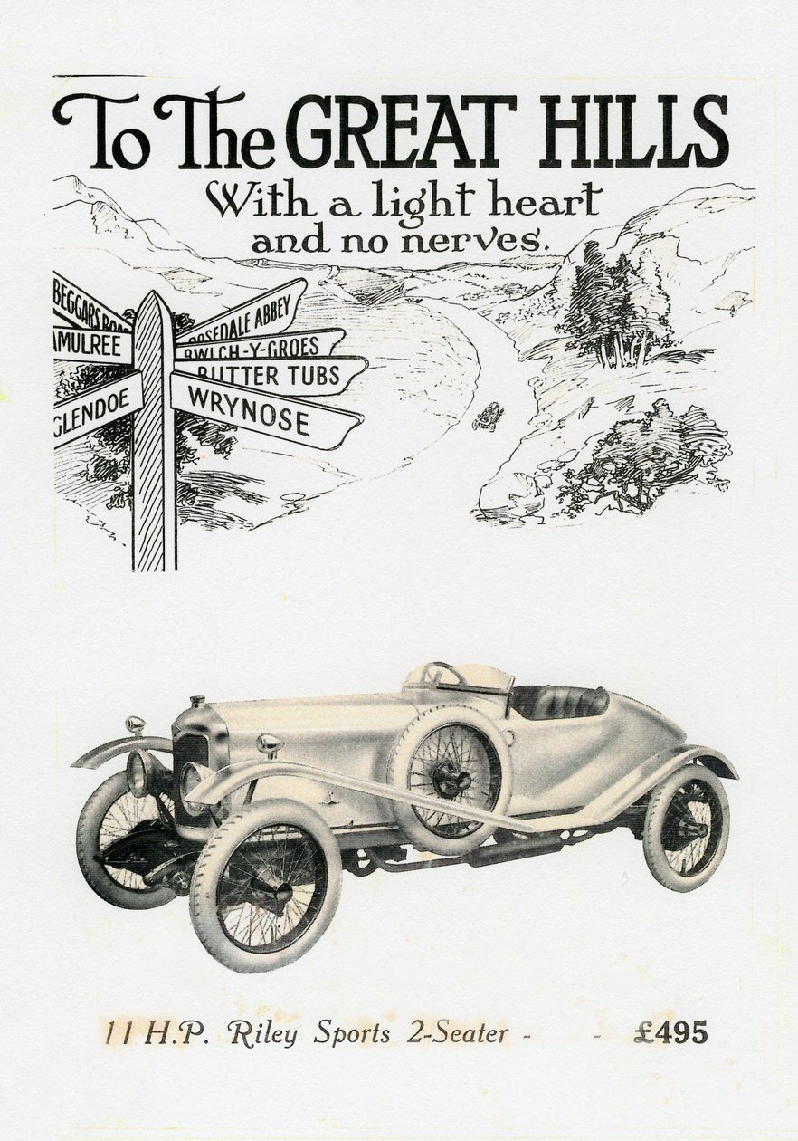 रिले एमपीएच 2-सीटर स्पोर्ट्स, c1920s द्वारा अज्ञात
