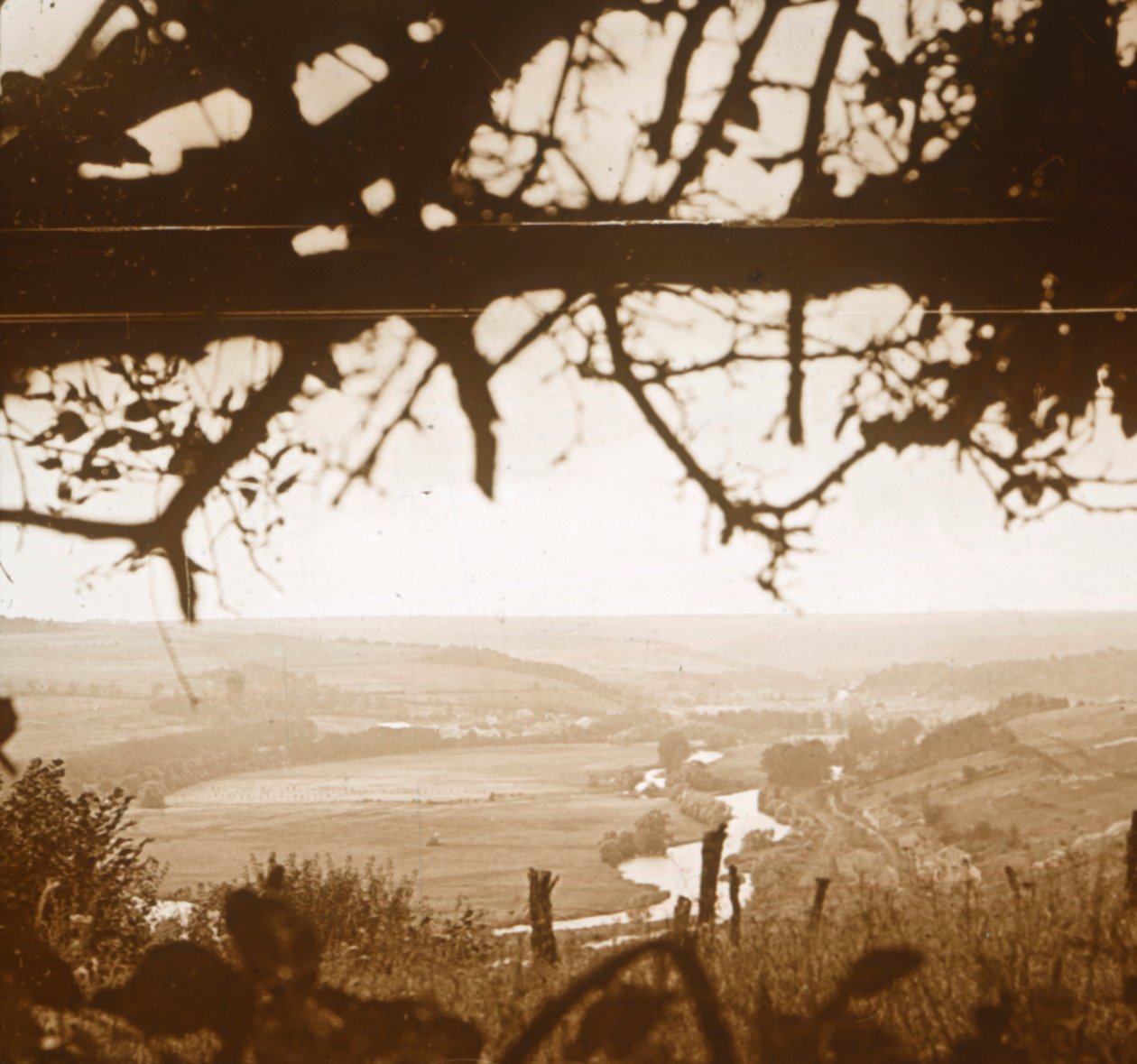 रिवर मेउज़ को खाइयों से देखा गया, वर्दुन, उत्तरी फ्रांस, c1914-c1918 द्वारा अज्ञात