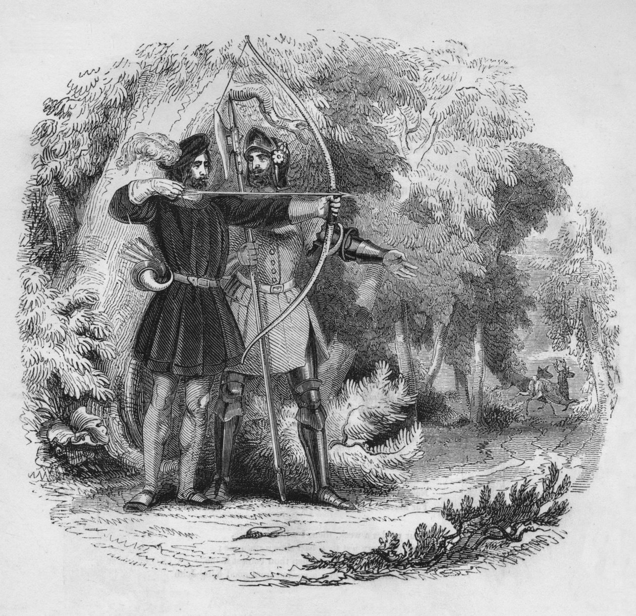 रॉबिन हूड और लिटिल जॉन, 1845 द्वारा अज्ञात
