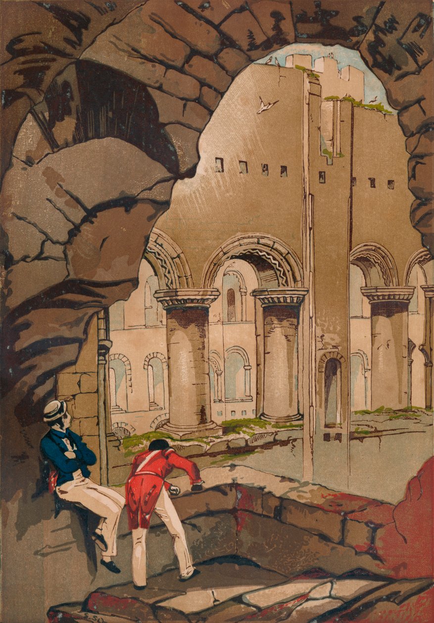 रोचेस्टर कैसल। - इंटीरियर, c1845, 1864 द्वारा अज्ञात