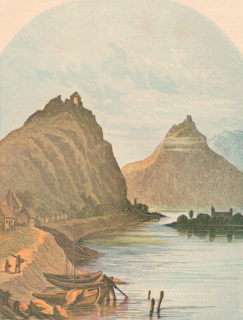 रोलैंडेक और क्लोस्टर नॉनवेनवर्थ, 1864। द्वारा अज्ञात