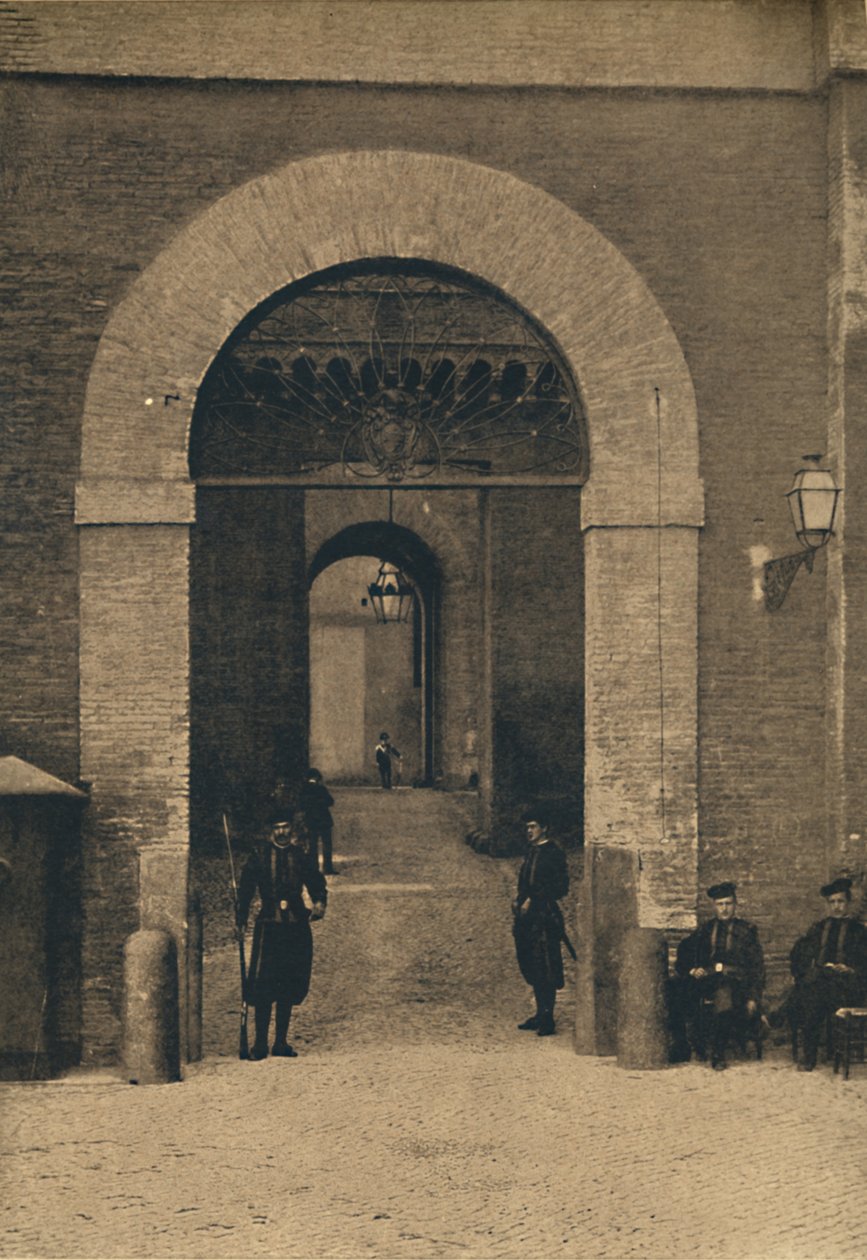 रोमा - वेटिकन पैलेस में प्रवेश, 1910 द्वारा अज्ञात