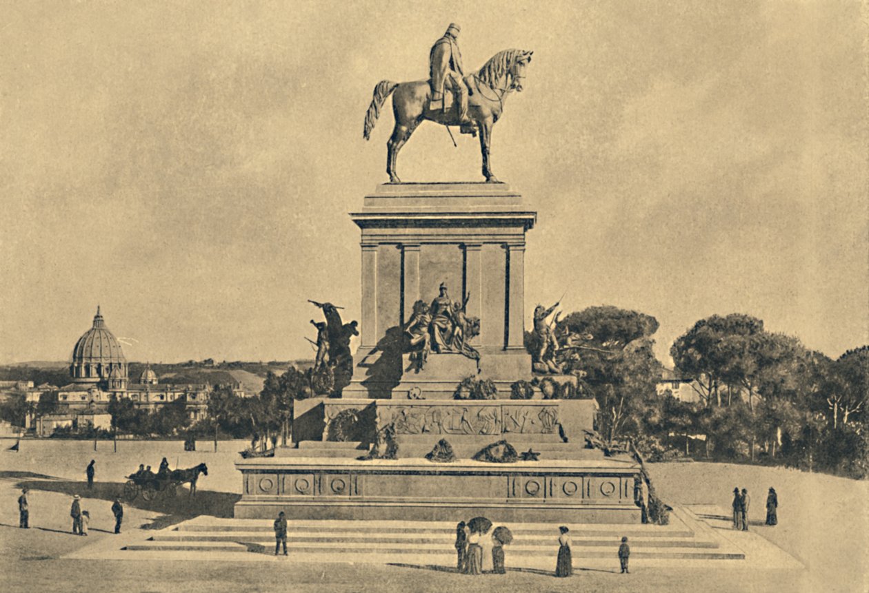 रोम - Janiculum हिल - स्मारक गैरीबाल्डी को, एमिलियो Gallori, 1895, 1910 से द्वारा अज्ञात