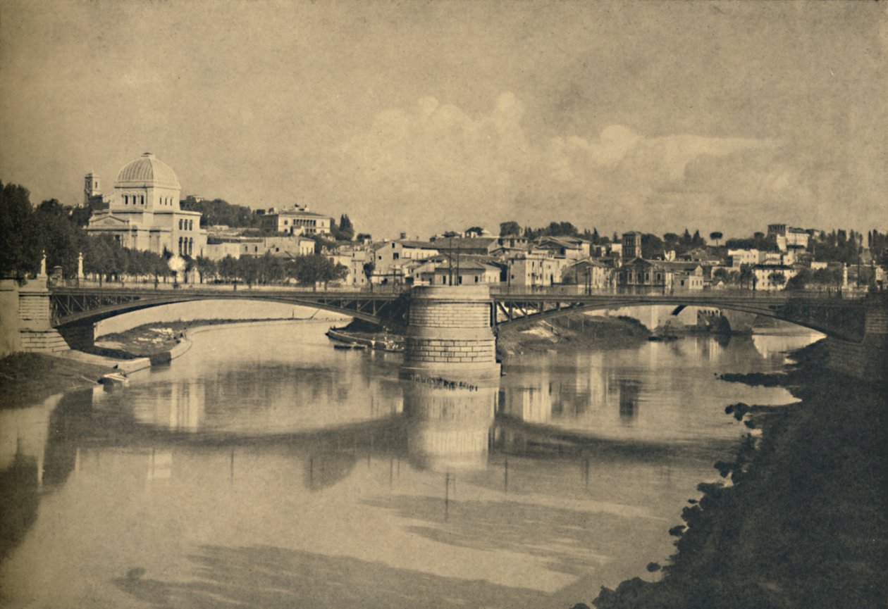 रोम - गैरीबाड़ी पुल, 1910। द्वारा अज्ञात