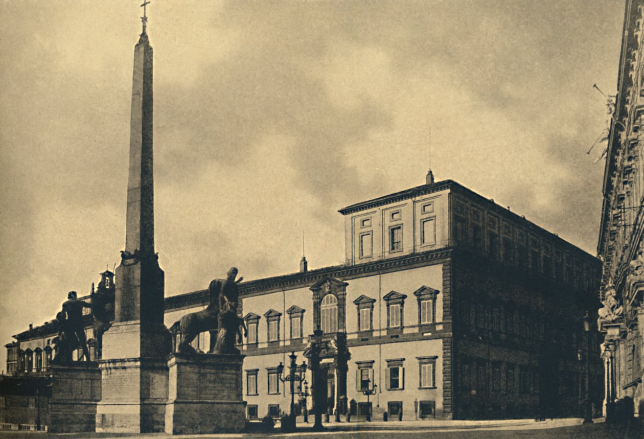 रोमा - द क्विरिनल पैलेस एंड फाउंटेन, 1910। द्वारा अज्ञात