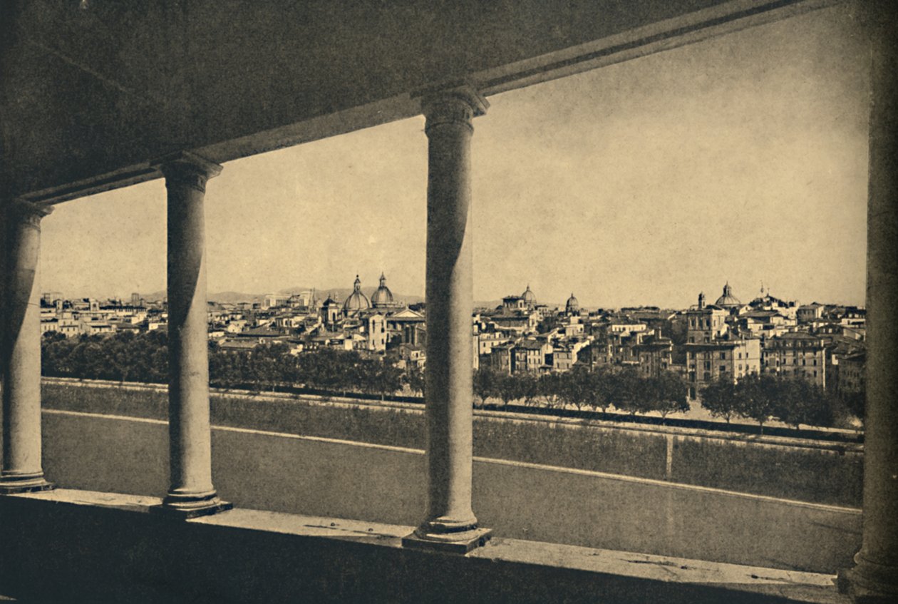 रोमा - 1910 में कैसल सेंट एंजेलो में ब्रैमांटे द्वारा लोगिया से शहर का दृश्य द्वारा अज्ञात