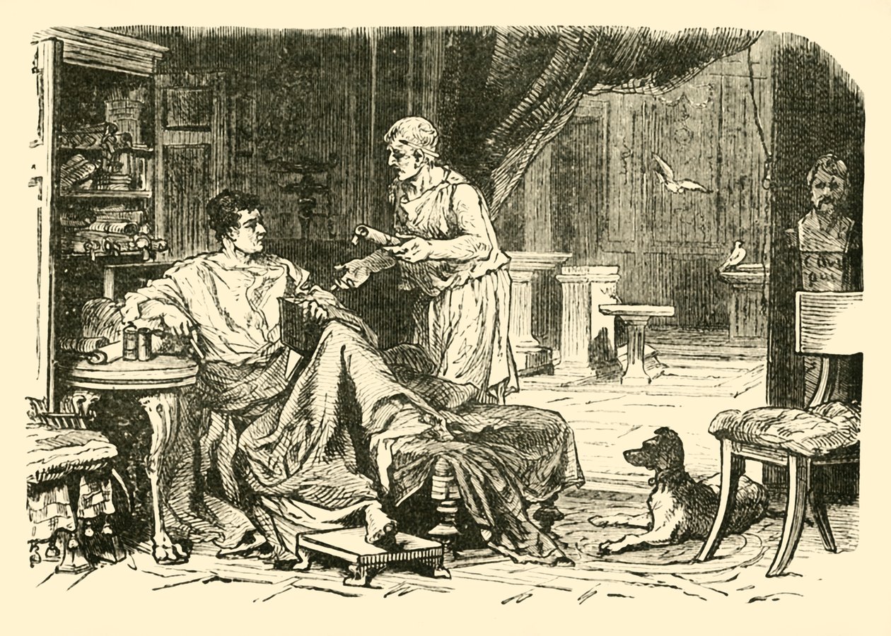 रोमन स्टडी, 1890। द्वारा अज्ञात