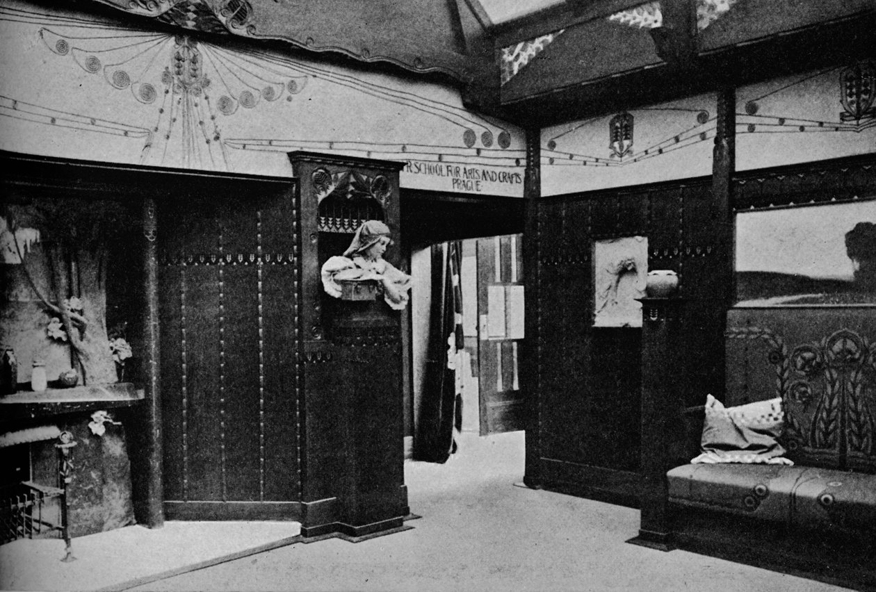 प्राग स्कूल ऑफ आर्ट्स एंड क्राफ्ट्स, सेंट लुइस, 1905 का कमरा द्वारा अज्ञात