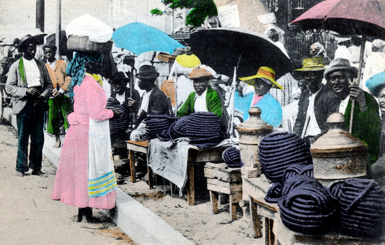 रस्सी तंबाकू बेचने वालों, जमैका, c1900s द्वारा अज्ञात