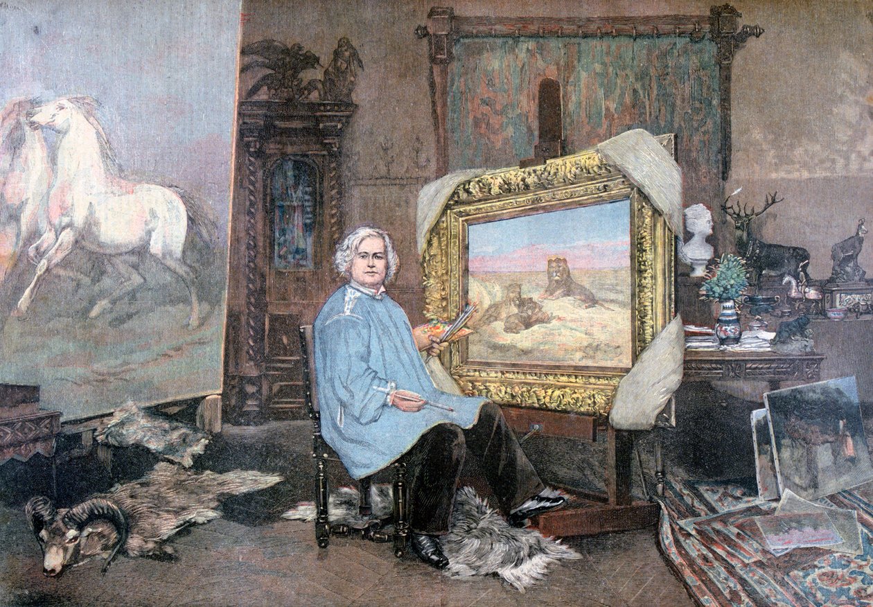 रोजा बोनहेउर इन स्टुडियो, 1893 द्वारा अज्ञात